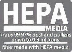 Certified HEPA Media Filters for 10 qt. Backpack Vacuum. 6/pack