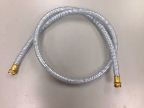 6' HD Clear Hose with Fiber Wrap